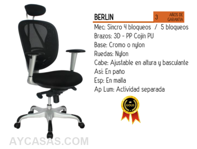 Silla Berlin – Presidente - Imagen 5