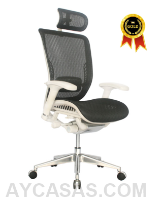 Silla Japón Presidente Marco Beige – Tapizado Negro