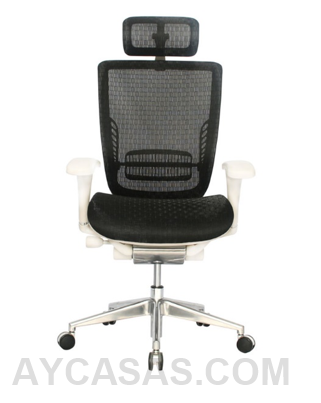 Silla Japón Presidente Marco Beige – Tapizado Negro - Imagen 2