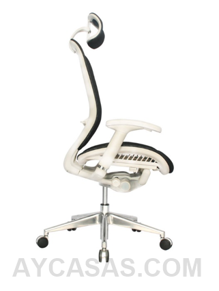 Silla Japón Presidente Marco Beige – Tapizado Negro - Imagen 3