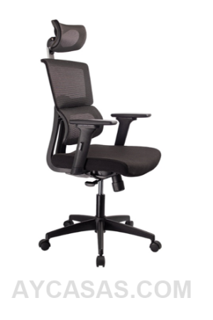Silla Australia Presidente / Asiento En Paño Y Espalda En Malla Mecanismo Basculante