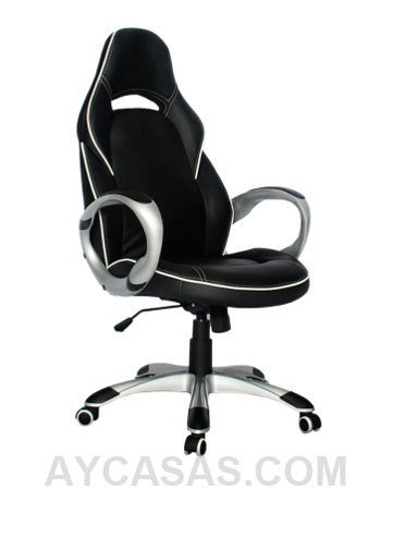 Silla Mc Laren Gerente Detalles En Beige / Cuero Sintético