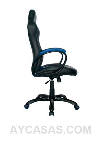 Silla Ferrari Gerente Detalles En Azul/ Cuero Sintético - Imagen 3