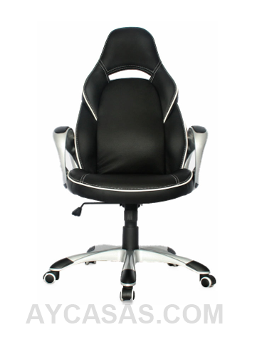 Silla Mc Laren Gerente Detalles En Beige / Cuero Sintético - Imagen 2