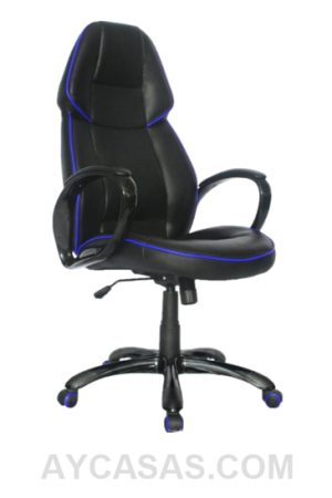 Silla Mercedes Gerente Detalles En Azul / Cuero Sintético