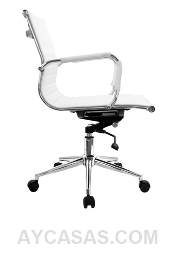 Silla Bruselas Blanca Gerente / Cuero Sintético - Imagen 3