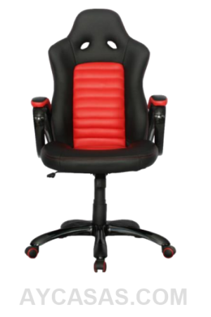 Silla Ferrari Gerente Detalles En Rojo / Cuero Sintético
