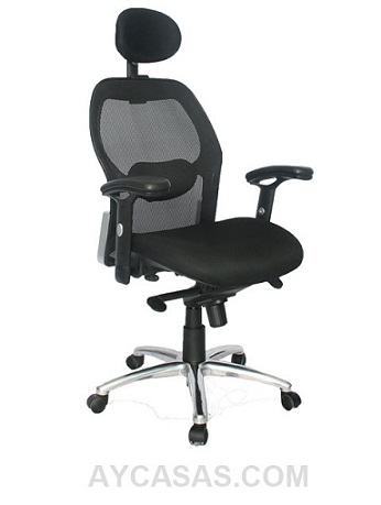 Silla Monaco Presidente / Asiento En Paño Y Espalda En Malla