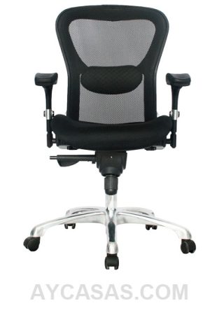 Silla Italia Gerente / Asiento En Paño Y Espalda En Malla Mecanismo Sincro Sincro