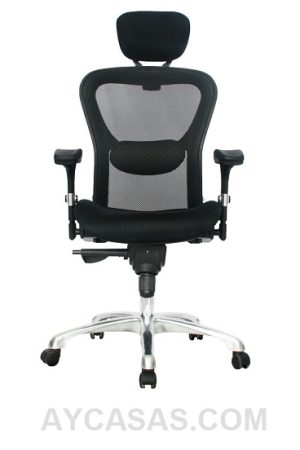 Silla Italia Presidente / Asiento En Paño Y Espalda En Malla Mecanismo Sincro Sincro
