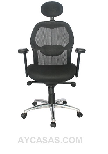 Silla Monaco Presidente / Asiento En Paño Y Espalda En Malla - Imagen 2