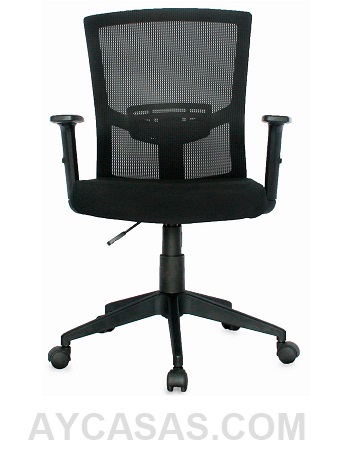 Silla Kyoto Gerente / Asiento En Paño Y Espalda En Malla - Imagen 2