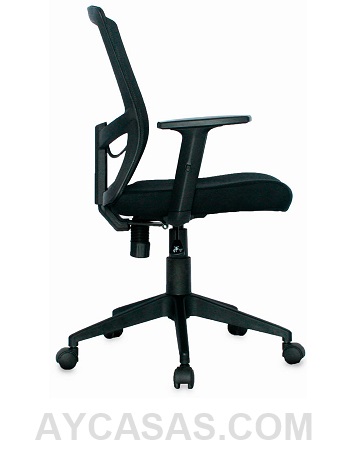 Silla Kyoto Gerente / Asiento En Paño Y Espalda En Malla - Imagen 3