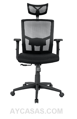 Silla Nairobi Presidente / Asiento En Paño Y Espalda En Malla Base Nylon