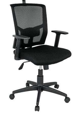 Silla Estambul Presidente / Asiento En Paño Y Espalda En Malla Base Nylon