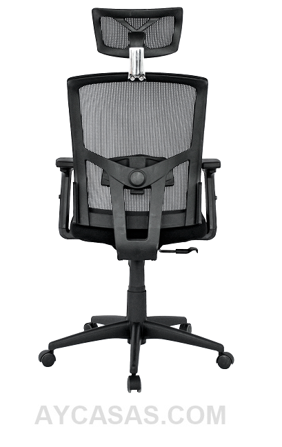 Silla Nairobi Presidente / Asiento En Paño Y Espalda En Malla Base Nylon - Imagen 4