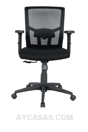 Silla Nairobi Gerente / Asiento En Paño Y Espalda En Malla Base Nylon