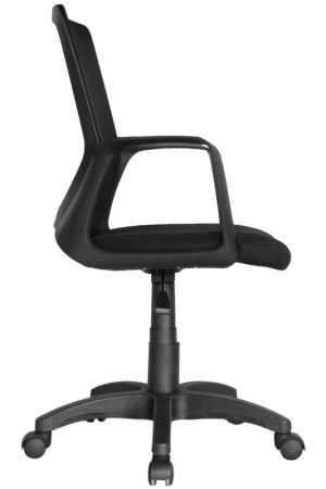 Silla Bulgaria Operativa Mecanismo Graduable / Asiento En Paño y Espalda En Malla Base Nylon