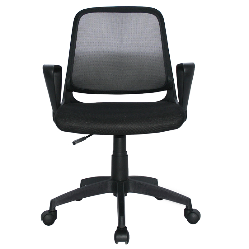 Silla Birmania marco Negro Operativa / Asiento En Paño y Espalda En Malla Base Nylon - Imagen 2