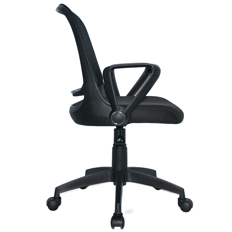 Silla Birmania marco Negro Operativa / Asiento En Paño y Espalda En Malla Base Nylon - Imagen 3