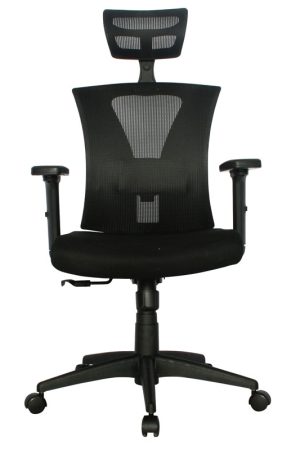 Silla Shanghai Presidente / Asiento En Paño Y Espalda En Malla Base Nylon